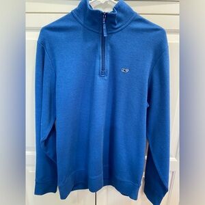 Vineyard Vines Men’s 1/4 Zip Blue Sweater Pullover Size Medium